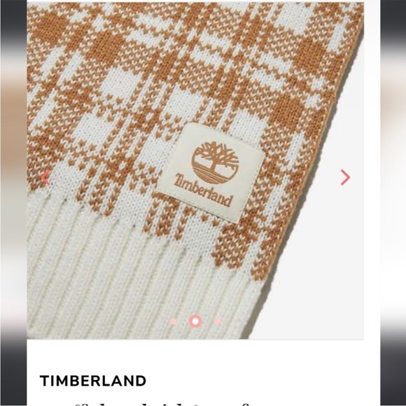 TIMBERLAND BUFFALO MUSTARD YELLOW PLAID SCARF OS 10W X  66L inches UNISEX - Picture 4 of 10